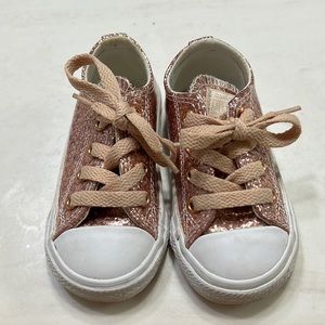 Baby/Toddler Pink Glitter Converse